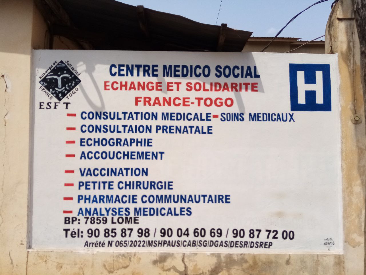 CENTRE MEDICO SOCIAL ECHANGE ET SOLIDARITE FRANCE TOGO